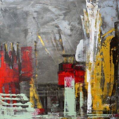 Im Vatikan, 2016, Acryl auf Leinwand, 120x120 cm