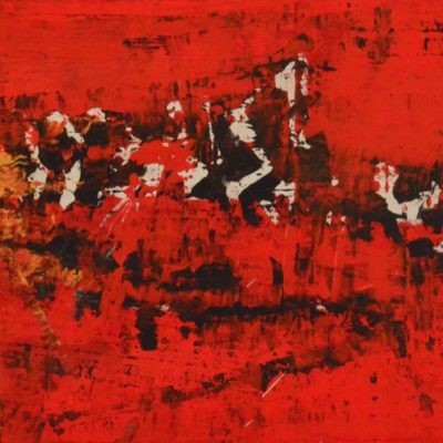 Familienrat, 2014, Acryl auf Leinwand, 57x140 cm