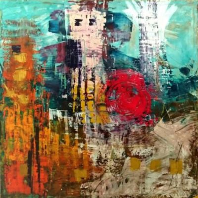 Wildes Afrika, 2015, Acryl auf Leinwand, 190x190 cm