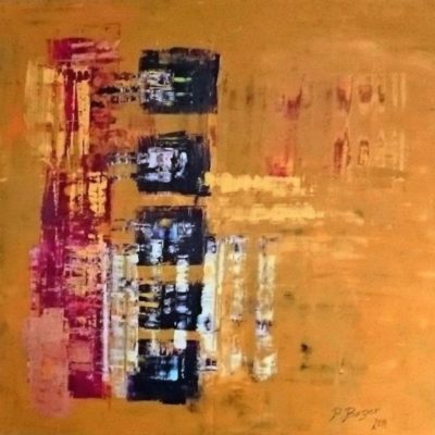 Die Wache, 2014, Acryl auf Leinwand, 190x190 cm