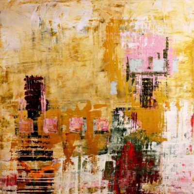 Die Begrüßung, 2014, Acryl auf Leinwand, 190x190 cm