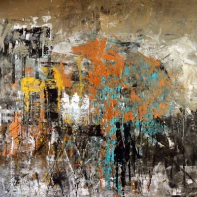 Abschied nehmen, 2014, Acryl auf Leinwand, 200x250 cm