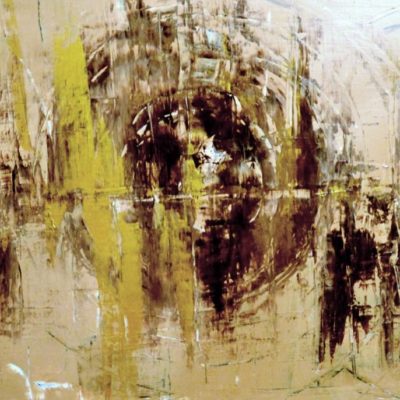 Sonntag im Dort, 2014, Acryl auf Leinwand, 70x140 cm