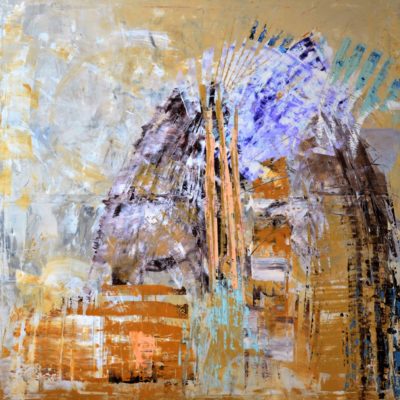 Mein Stamm, 2015, Acryl auf Leinwand, 190x190 cm