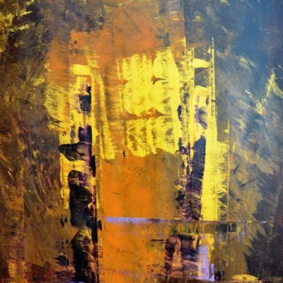 Die Göttin, 2016, Acryl auf Leinwand, 70x140 cm