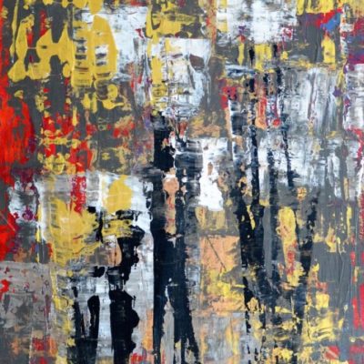 Opernball, 2015, Acryl auf Leinwand, 50x100 cm